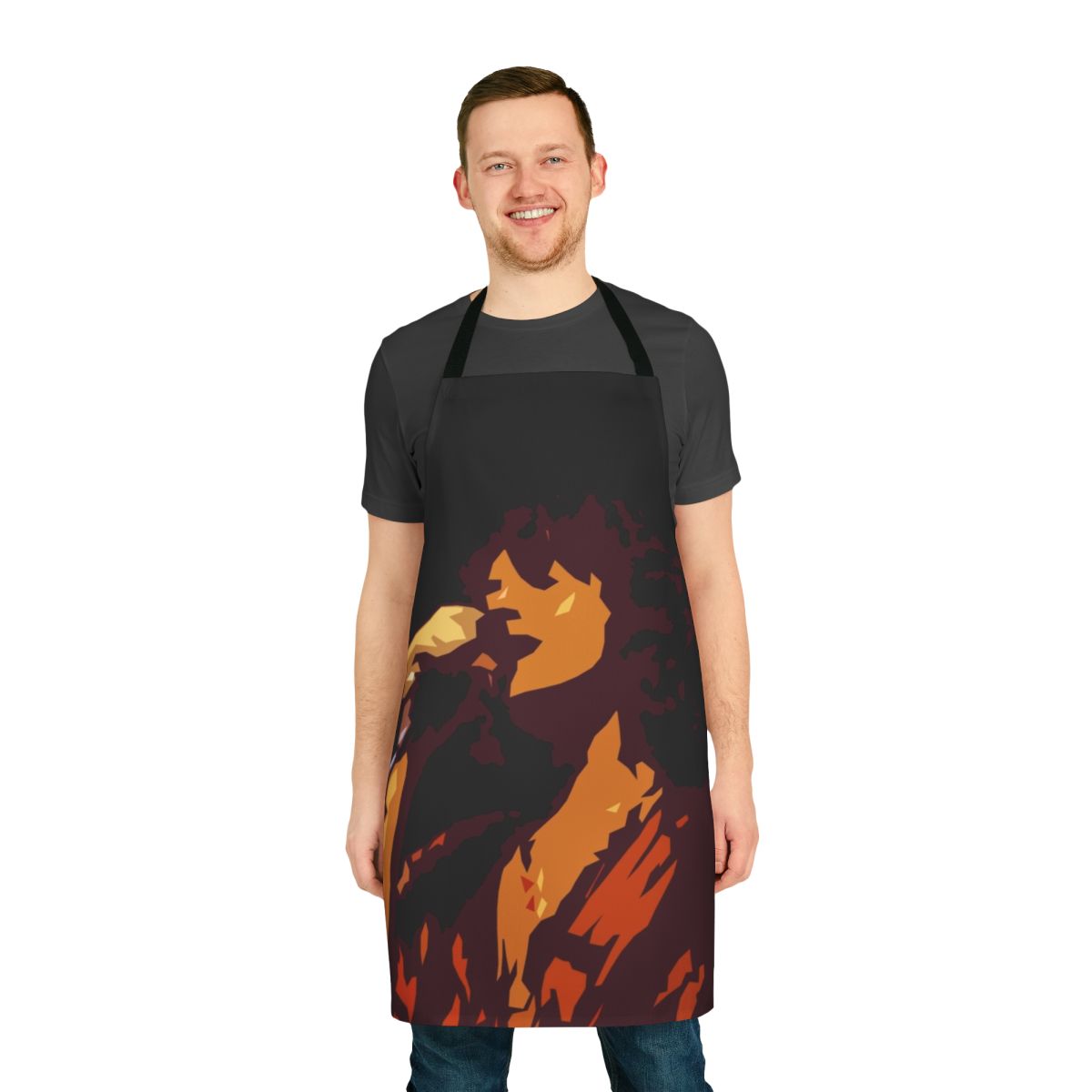 Apron featuring a tribute design to legendary prog rock band Yes and lead singer Jon Anderson