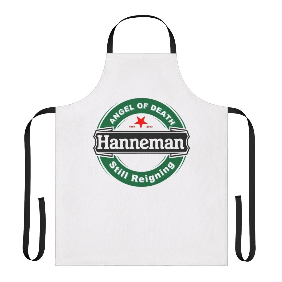 Tribute to Rock Star Musician Apron with Guitar and Music Motif
