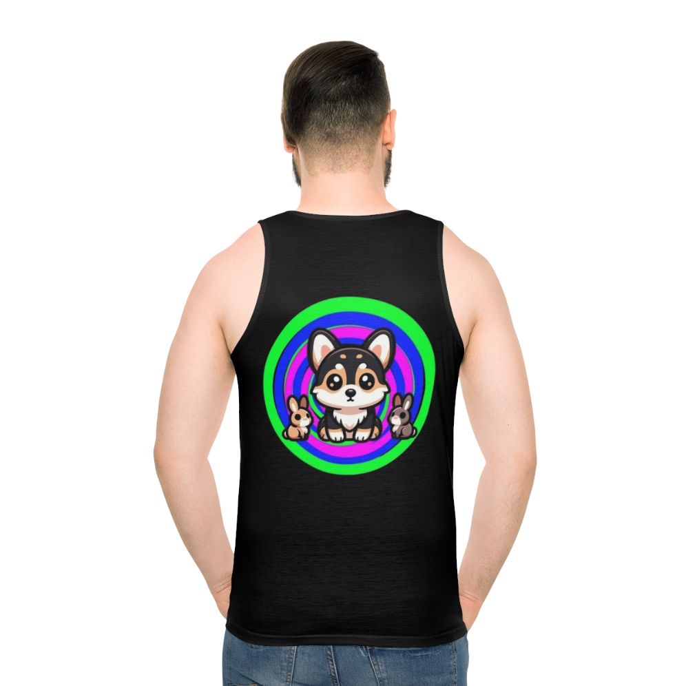 Tricolor Corgi Unisex Tank Top