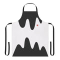 Kensa-inspired tricolor apron with black, red, and white design featuring Splatoon 2 elements