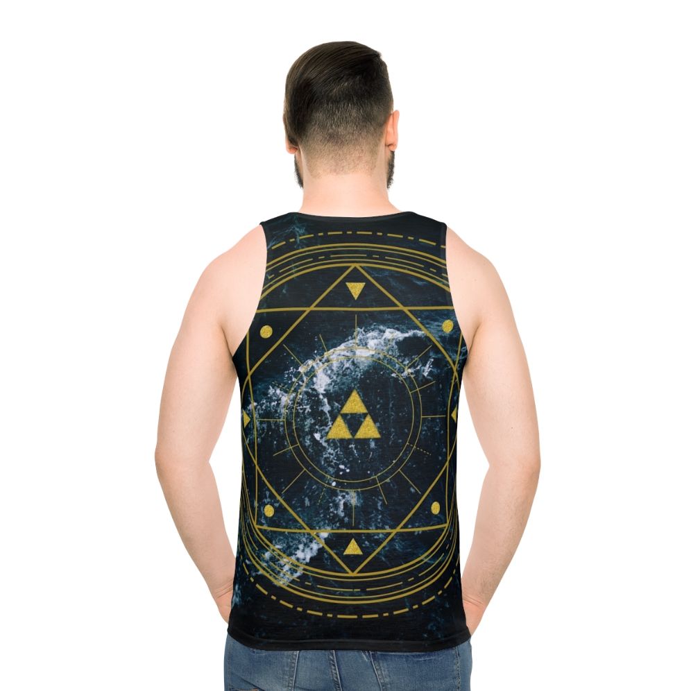 Triforce geometric unisex tank top