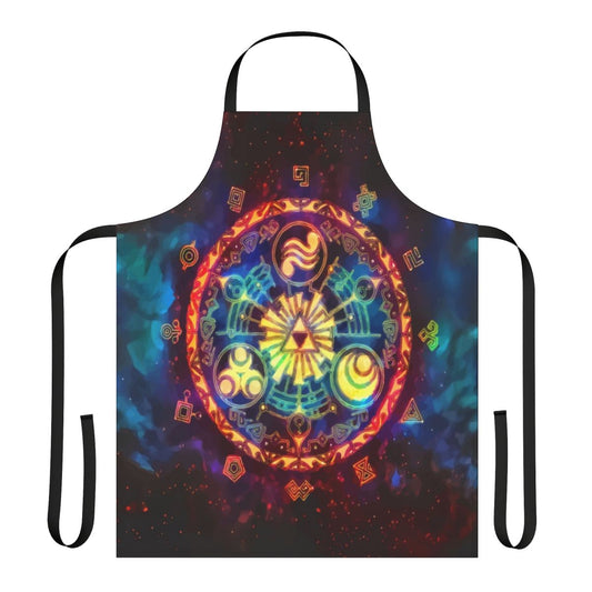Triforce-Inspired Space-Themed Apron for Gamers