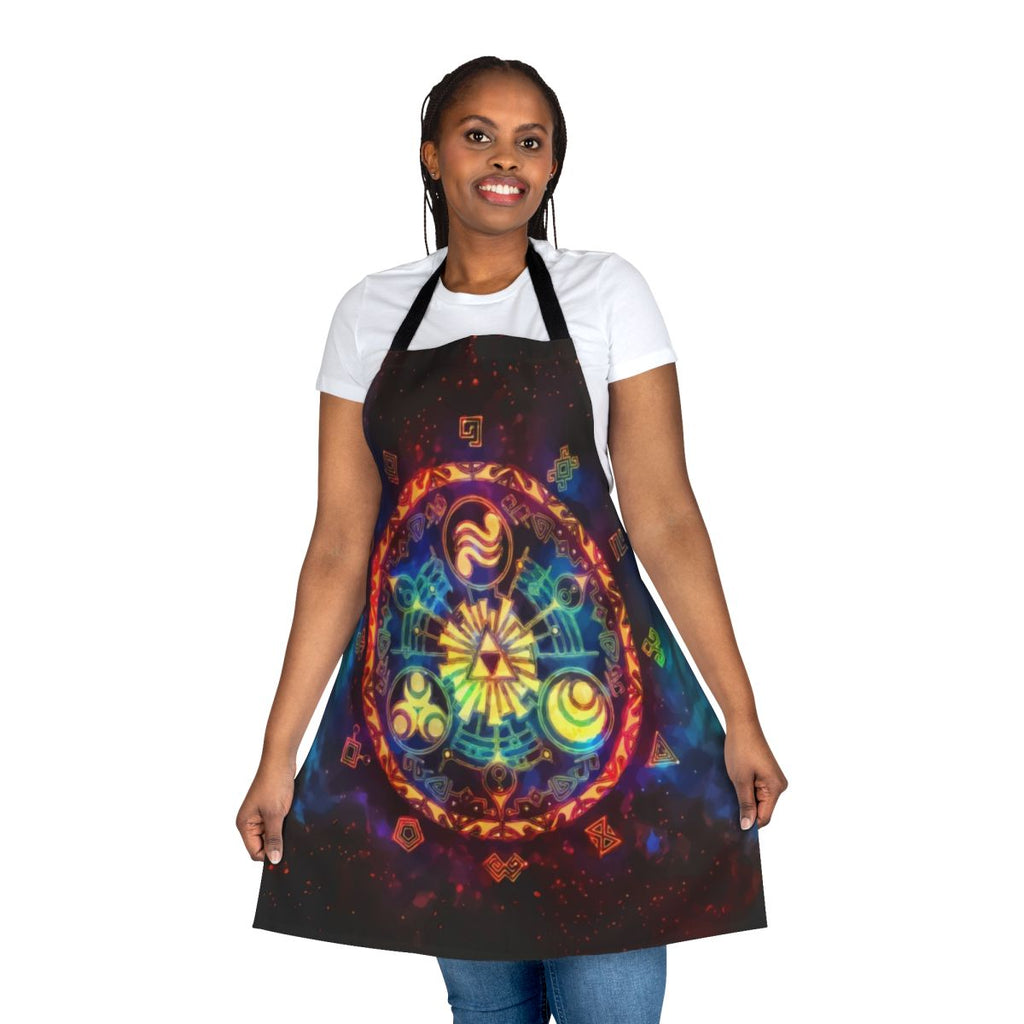 Triforce-Inspired Space-Themed Apron for Gamers