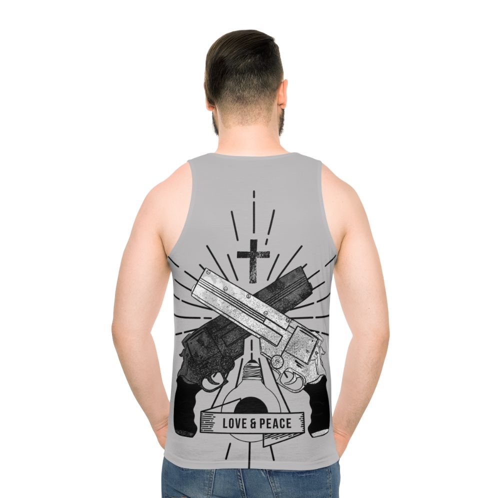 Trigun "Love and Peace" Anime Unisex Tank Top