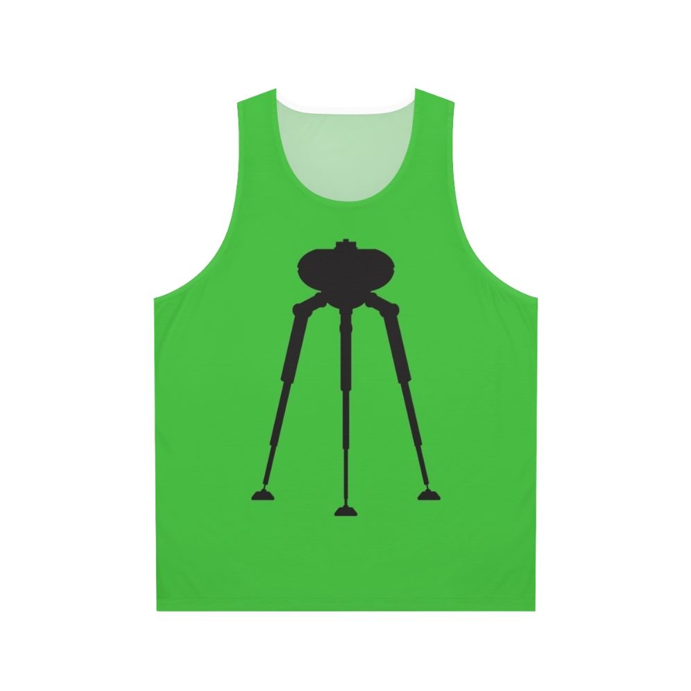 Tripod alien science fiction unisex tank top