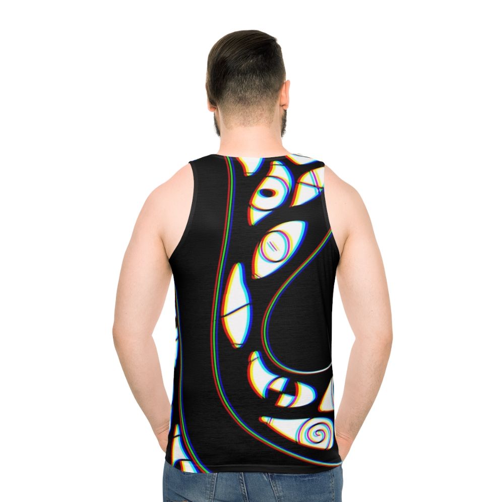 Trippy 3D eye unisex tank top