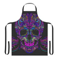 Trippy and psychedelic apron design inspired by the innovative electronic music of Aphex Twin