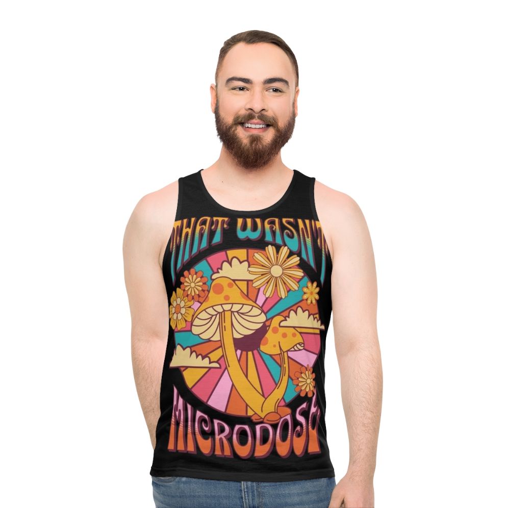 Trippy psychedelic unisex festival tank top