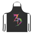 Zeds Dead-inspired tie-dye apron with psychedelic pattern for electronic dance music fans