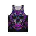 Trippy Unisex Tank Top with Aphex Twin and Crystal Castles Inspired Design