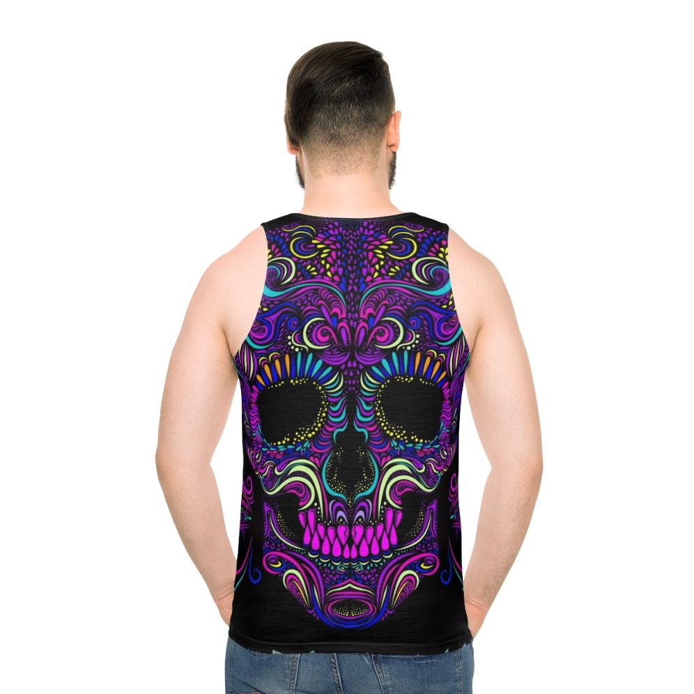 Trippy Unisex Tank Top with Aphex Twin and Crystal Castles Inspired Design