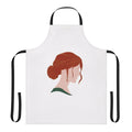 Triss Merigold inspired apron featuring characters and symbols from the popular video game, The Witcher.