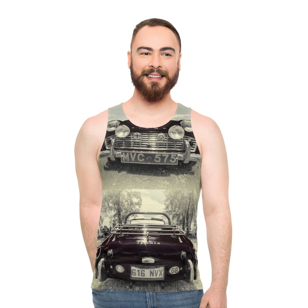 Triumph TR3 retro unisex tank top