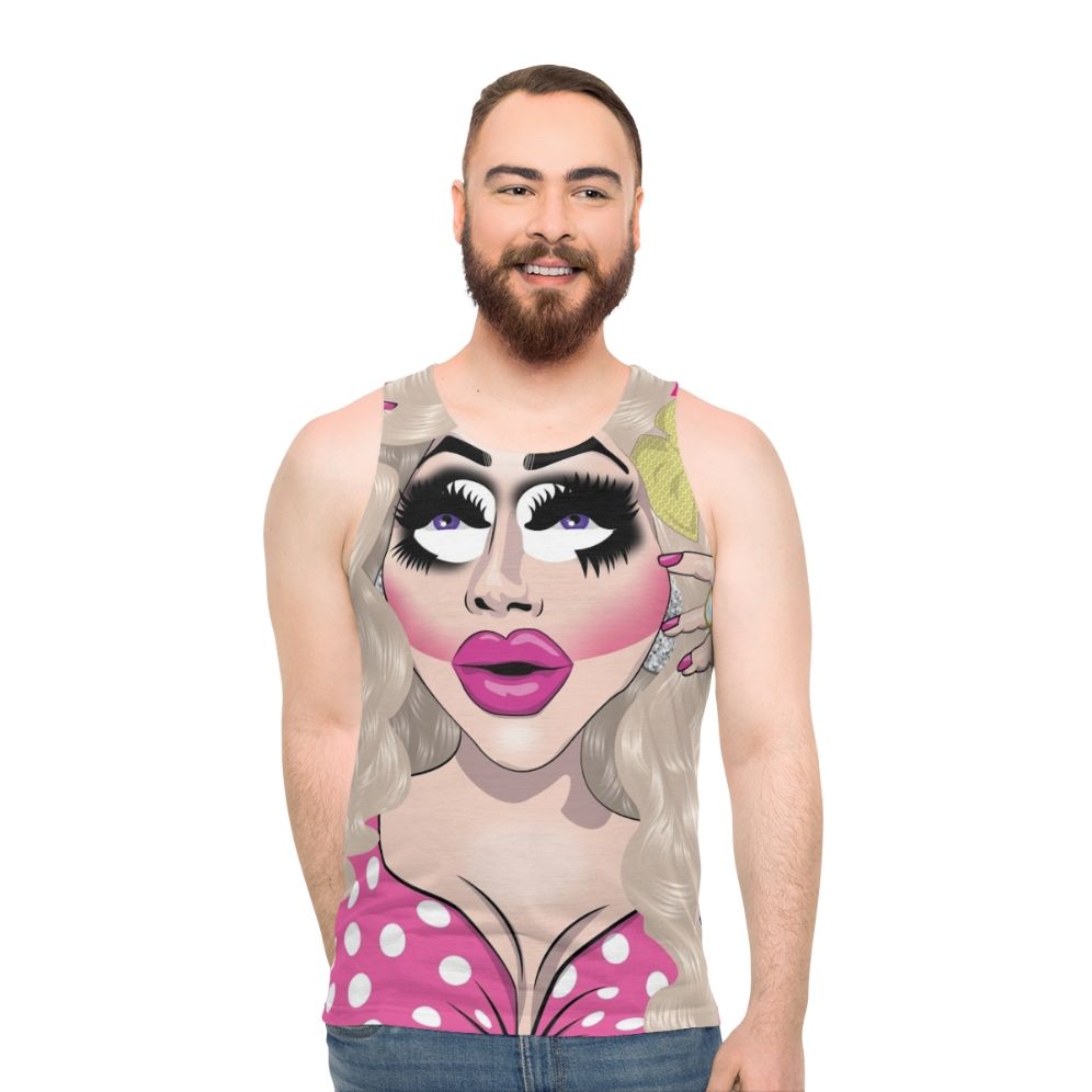 Trixie Mattel pink unisex tank top
