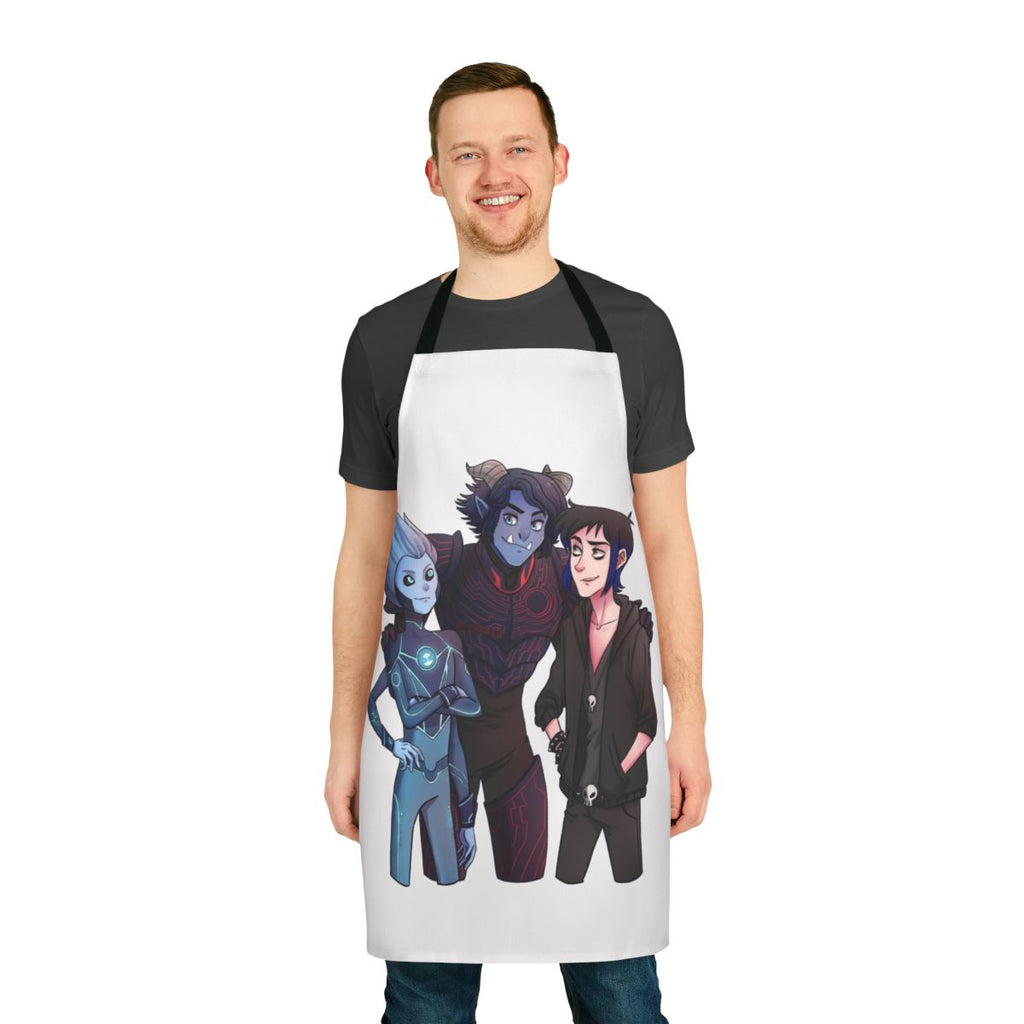 Trollhunters-inspired apron featuring Jim Lake Jr., the troll hero