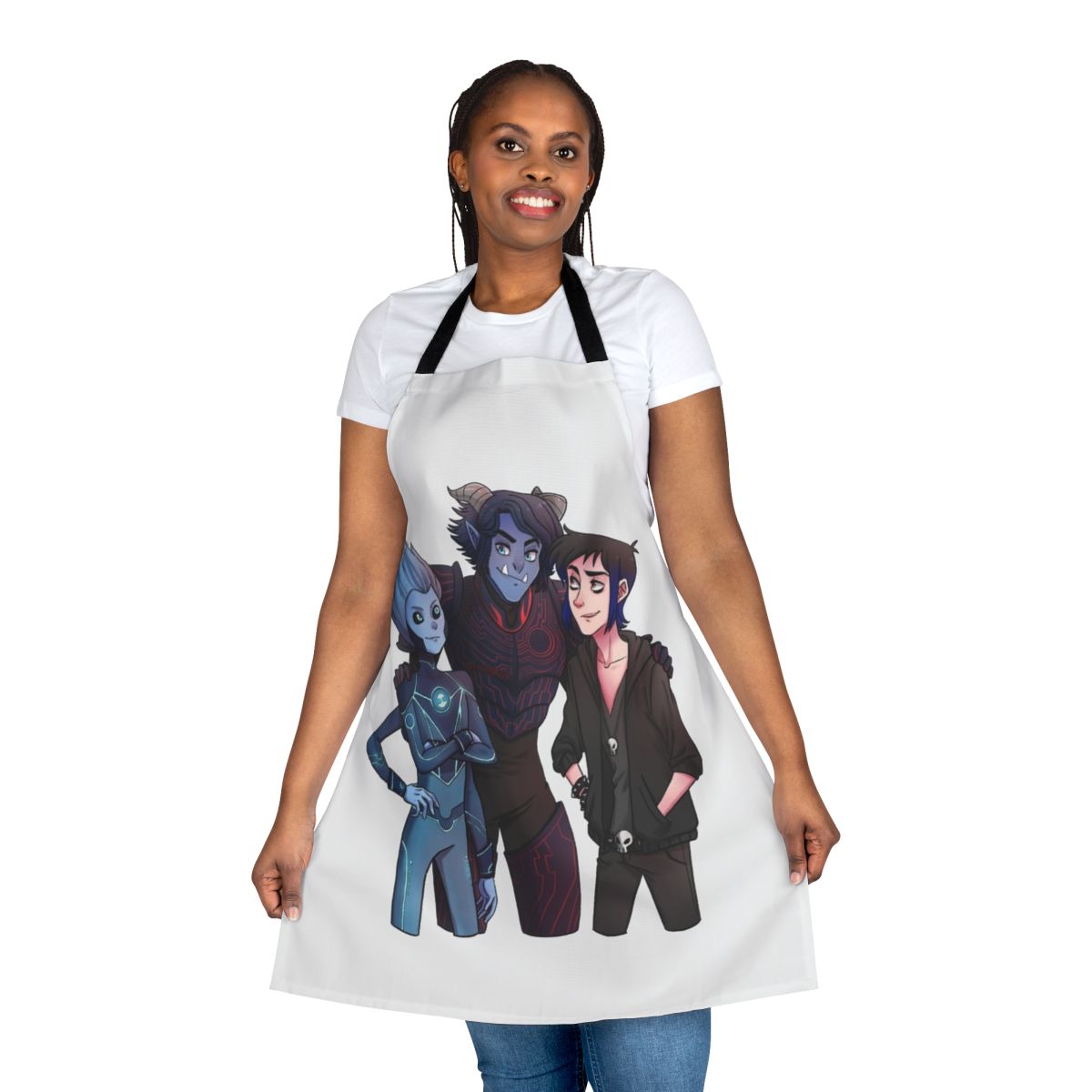Trollhunters-inspired apron featuring Jim Lake Jr., the troll hero