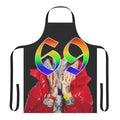 Trollz-inspired apron featuring Tekashi 6ix9ine and Nicki Minaj-style graphics