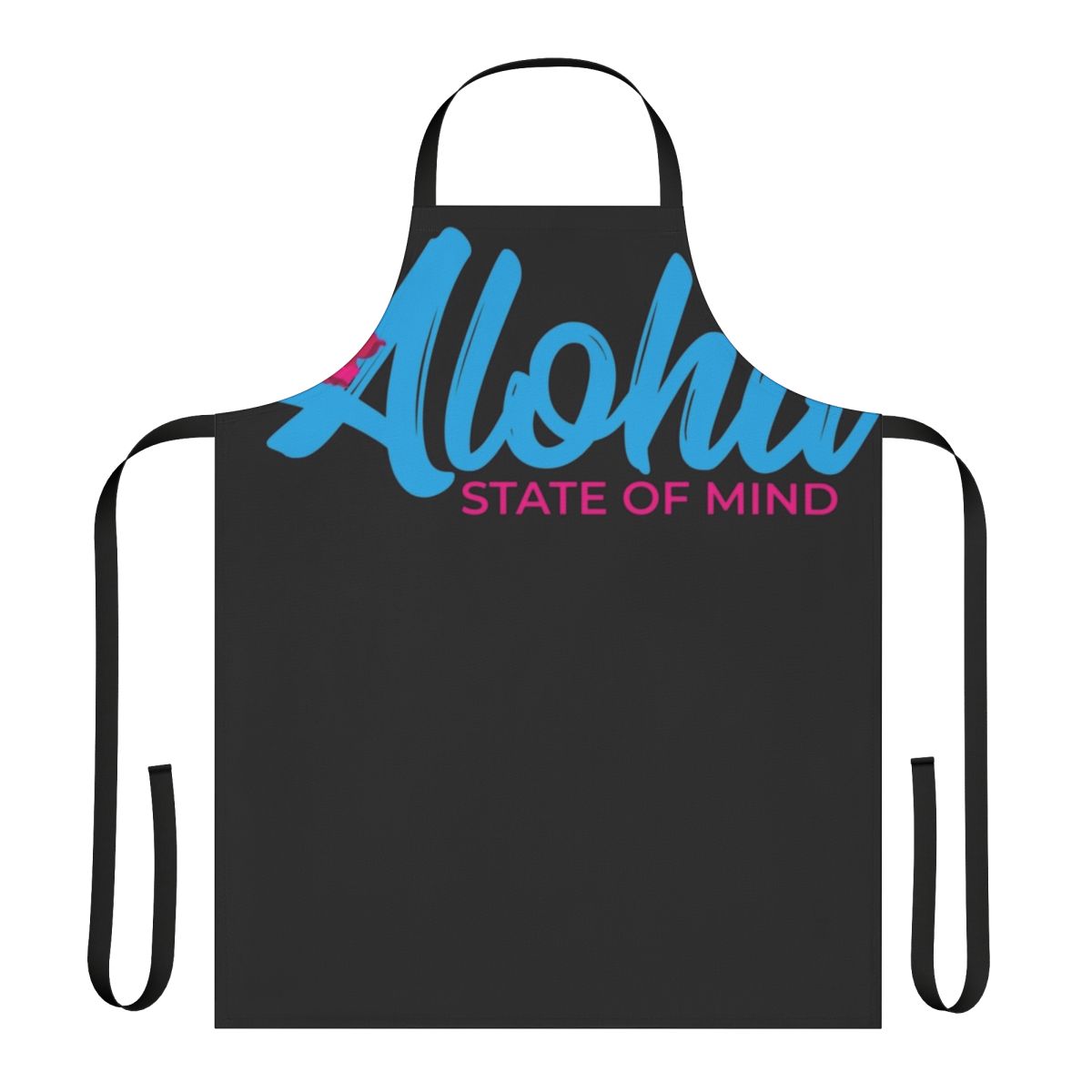 Aloha state of mind graphic design on a stylish island-inspired apron