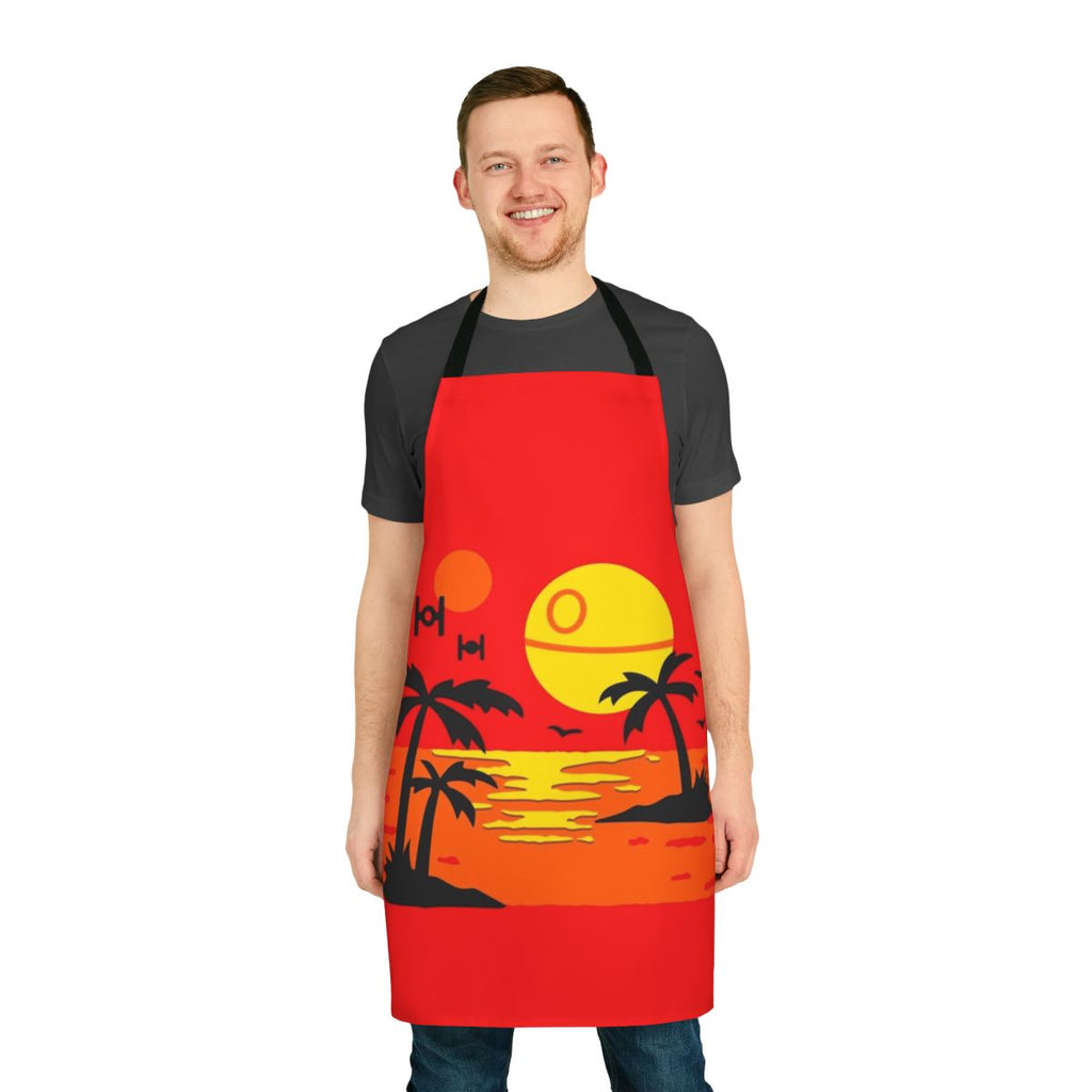 Tropical beach party themed apron for summer vacations