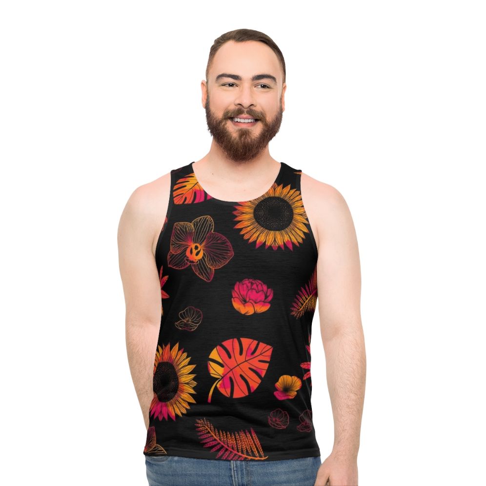 Tropical Floral Unisex Tank Top