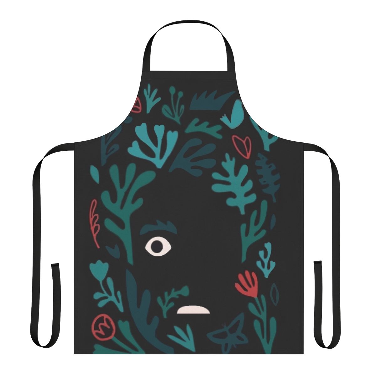 Guava Island Inspired Apron with Tropical Fruit and Music References