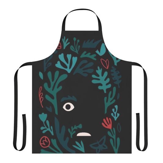 Guava Island Inspired Apron with Tropical Fruit and Music References