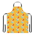 Tropical Star Wars-inspired apron featuring designs inspired by Lando Calrissian, Han Solo, and the Millennium Falcon