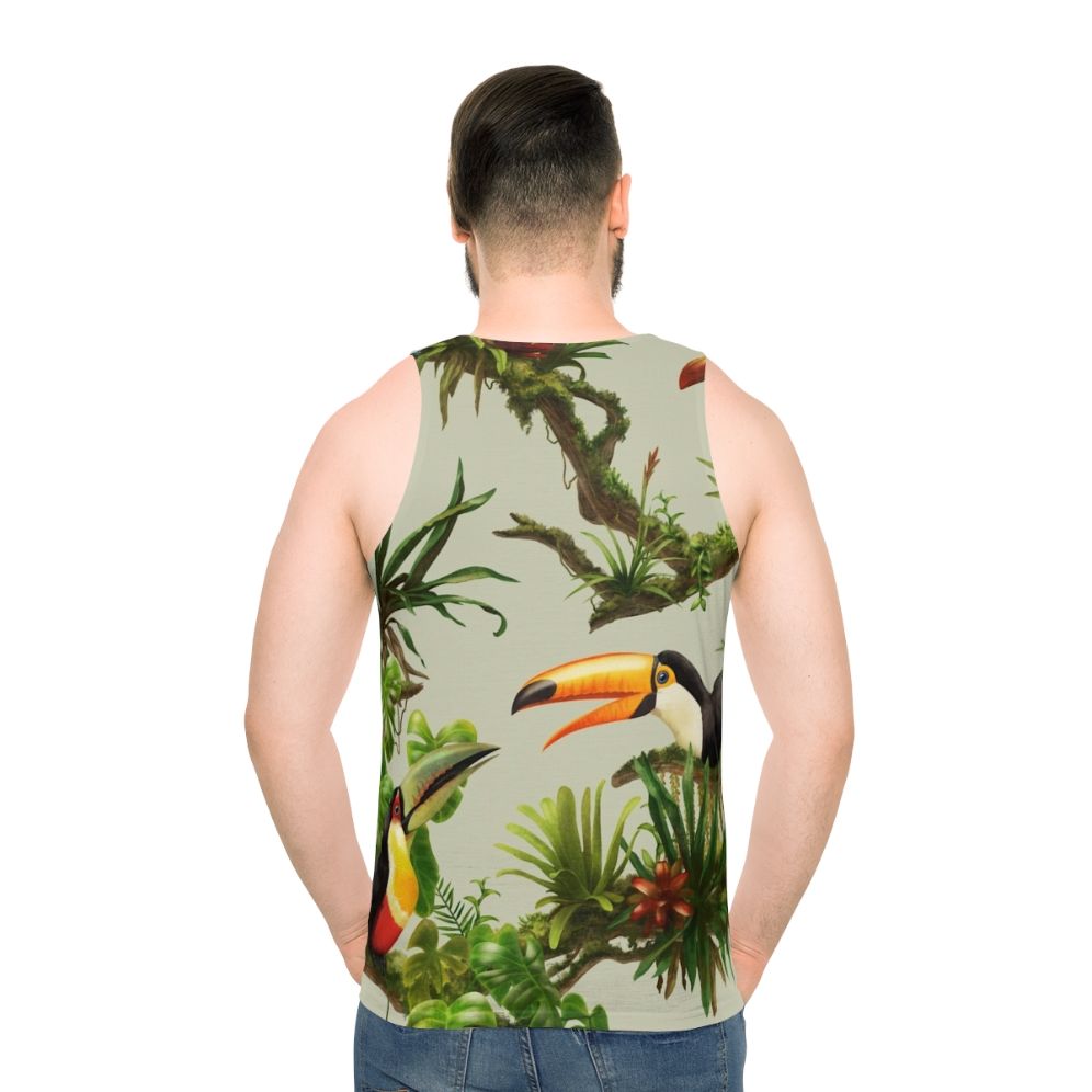 Tropical Toucan and Bromeliad Unisex Tank Top