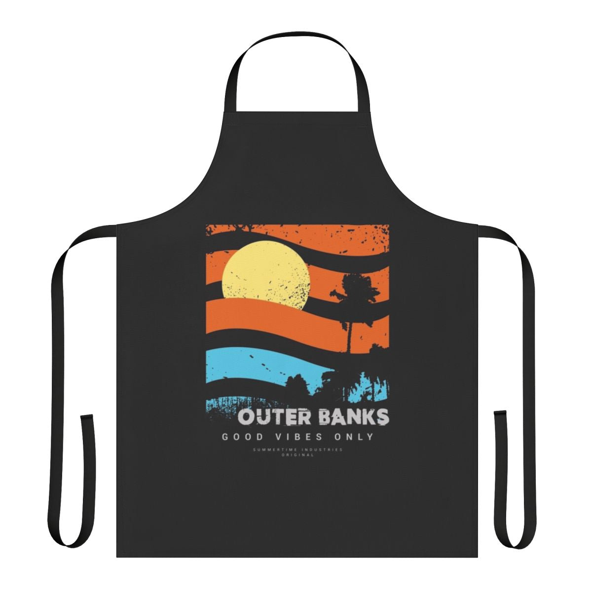 Tropical vintage-inspired apron featuring the Outer Banks design