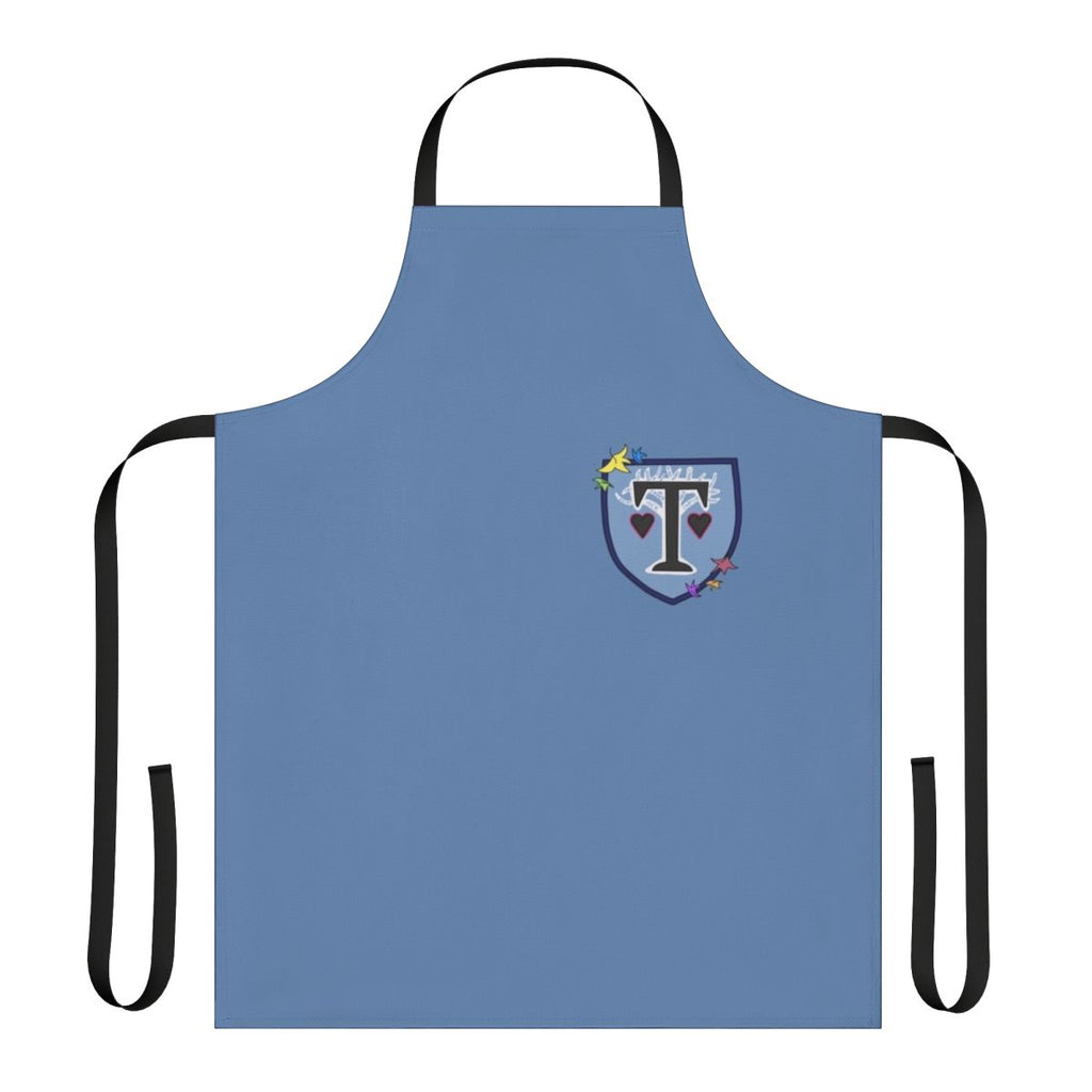 Truham Grammar inspired Heartstopper leaves design printed on a durable apron.