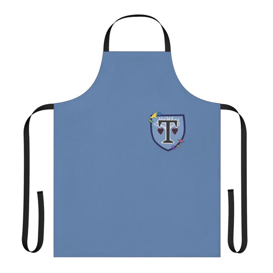 Truham Grammar inspired Heartstopper leaves design printed on a durable apron.
