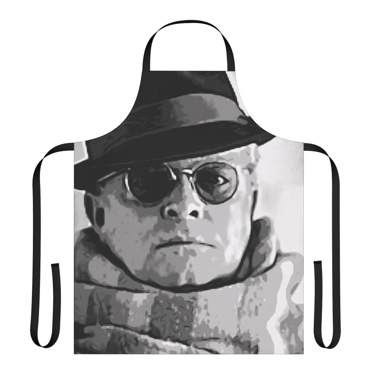 Truman Capote Literary Icon Apron with Truman Capote's image and book titles