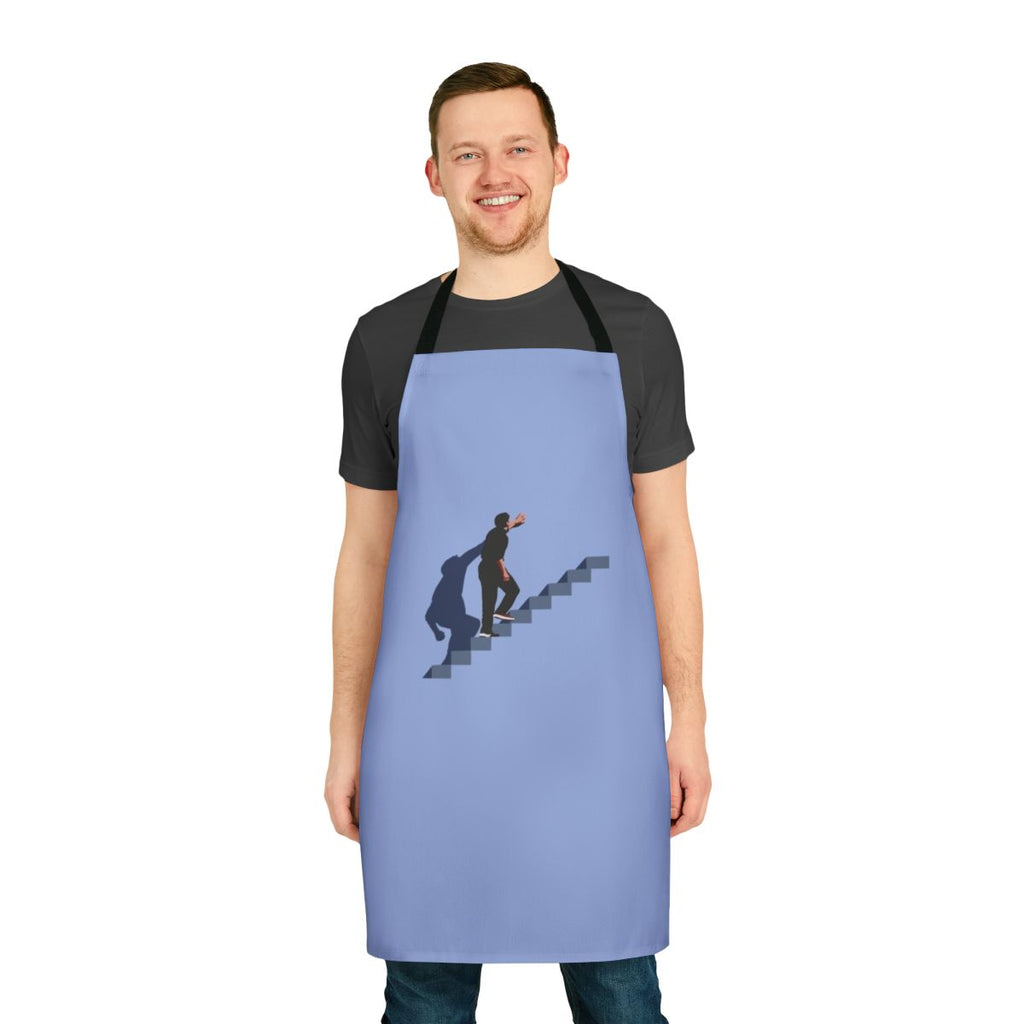 Truman Show inspired apron featuring movie imagery and references