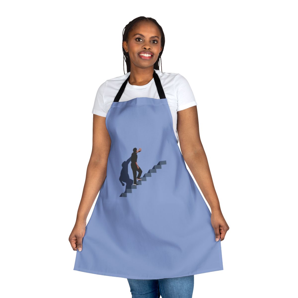 Truman Show inspired apron featuring movie imagery and references