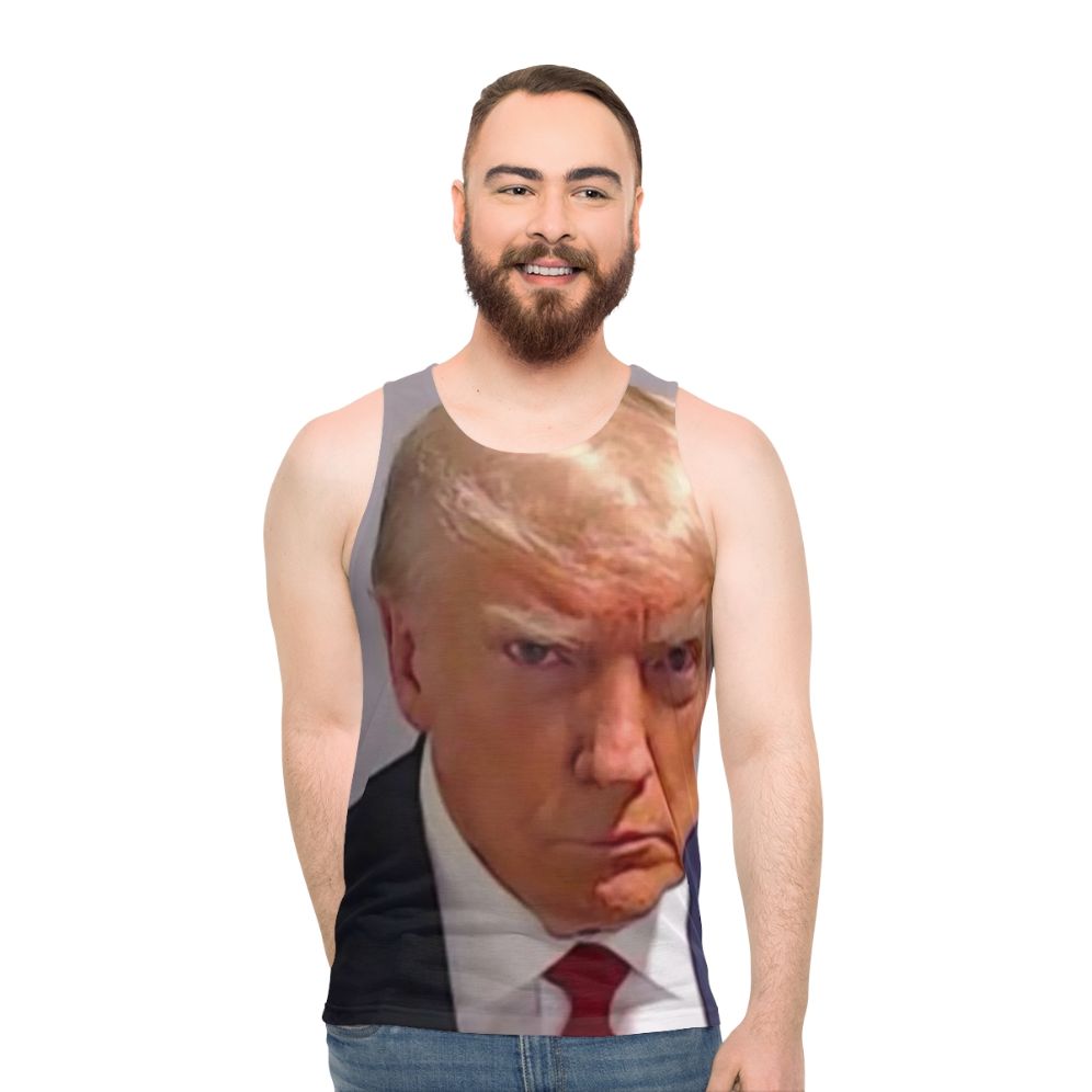 Donald Trump Mugshot Unisex Tank Top
