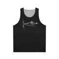 Trumpet-inspired unisex tank top