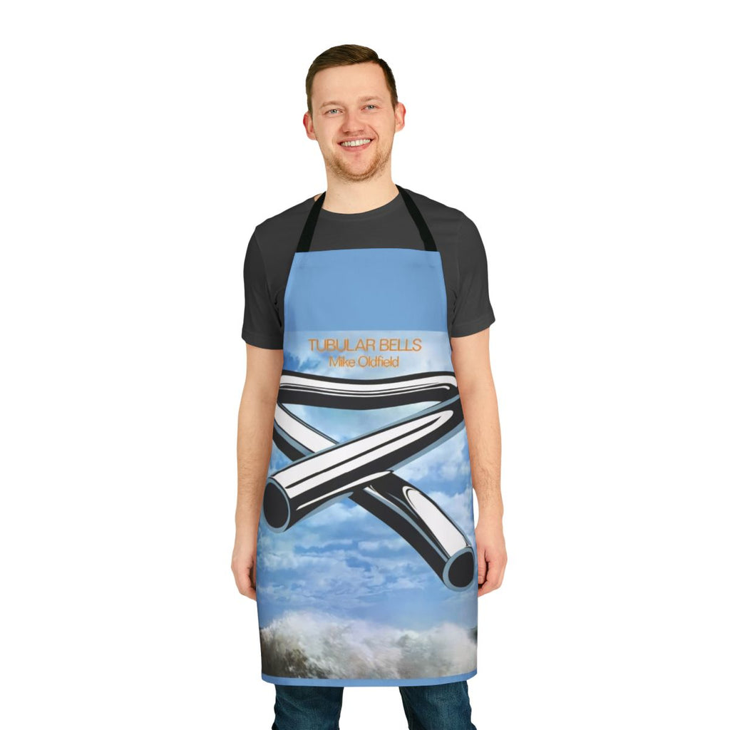 Tubular Bells-inspired retro apron featuring the classic album cover art