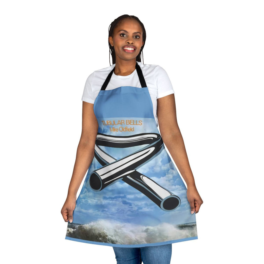 Tubular Bells-inspired retro apron featuring the classic album cover art