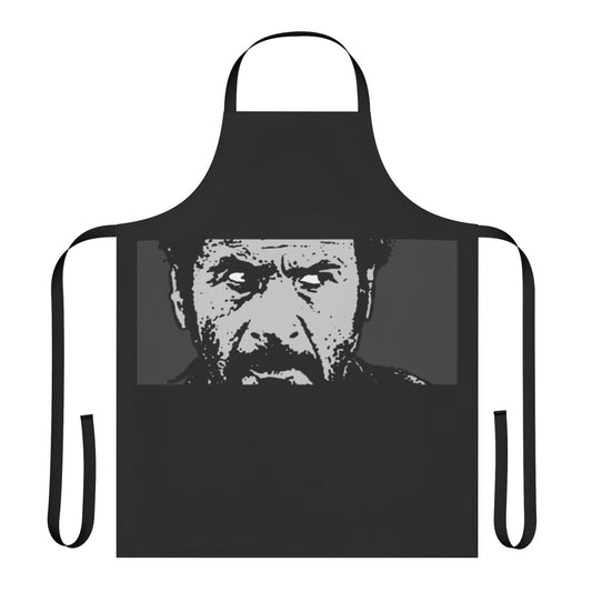 Tuco cult movie apron featuring iconic characters and scenes from the Spaghetti Western film classics