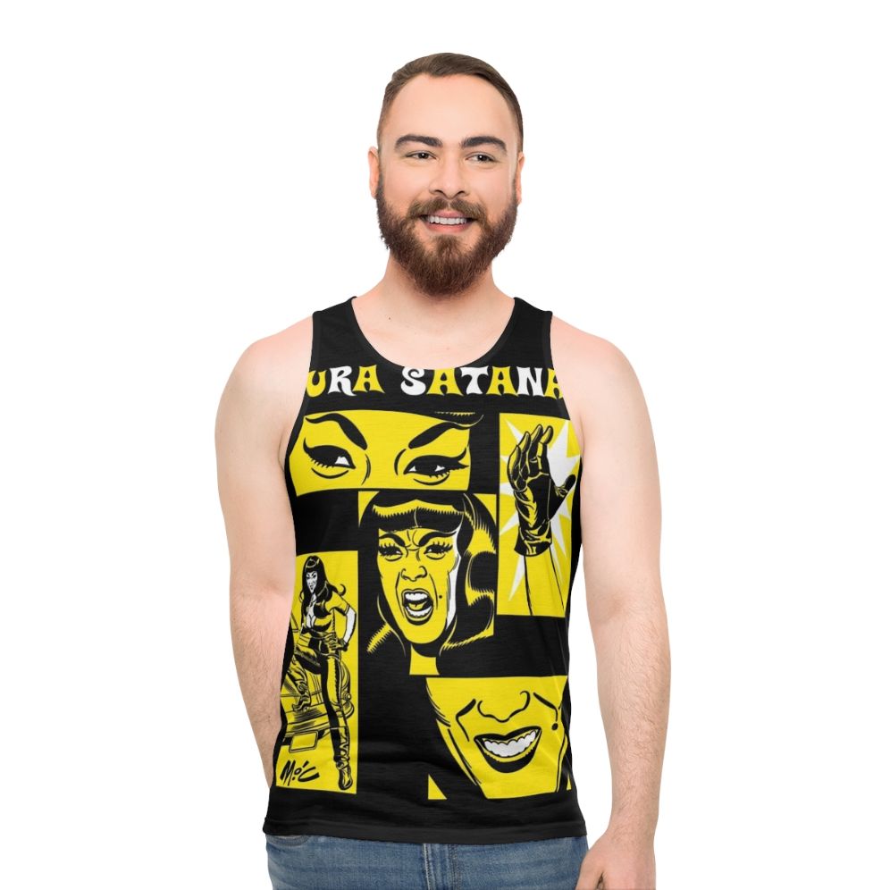 Tura Satana inspired unisex retro graphic tank top