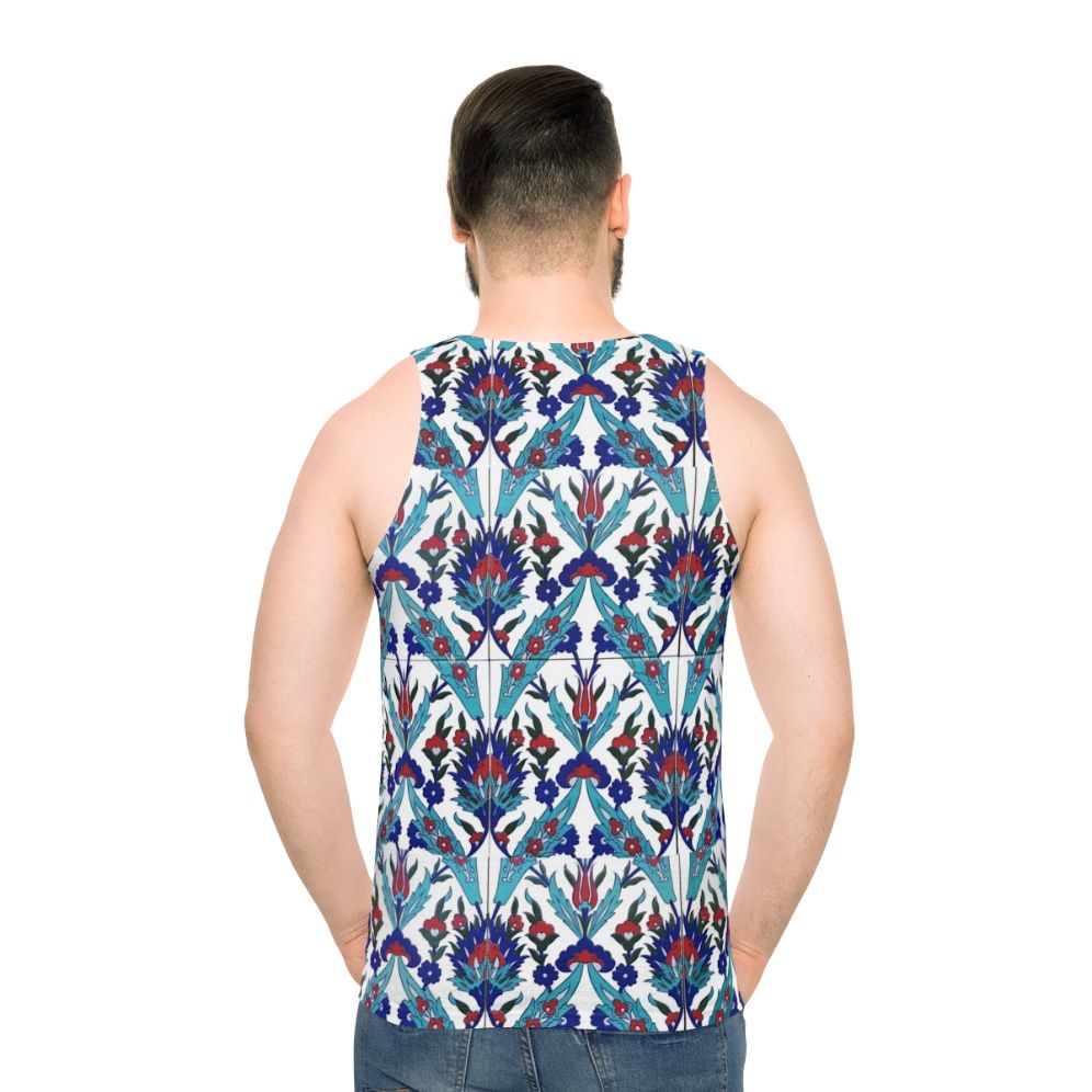 Turkish Iznik Floral Pattern Unisex Tank Top