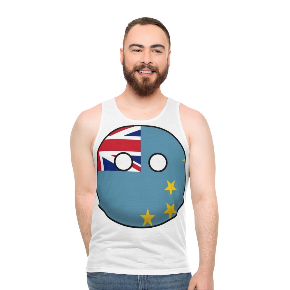 Tuvalu Countryball Unisex Tank Top