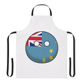 Tuvalu-inspired countryball graphic printed on a high-quality apron