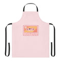 Twice-inspired cooking apron with band members' names and aesthetic design