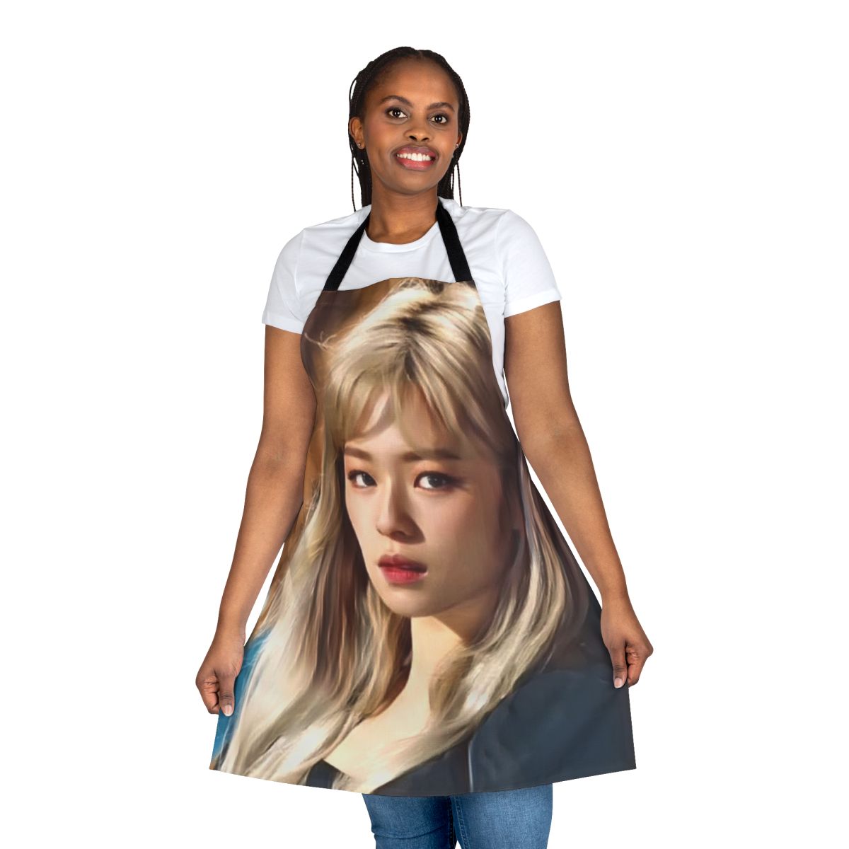 Twice Jeongyeon themed cooking apron with full printed design