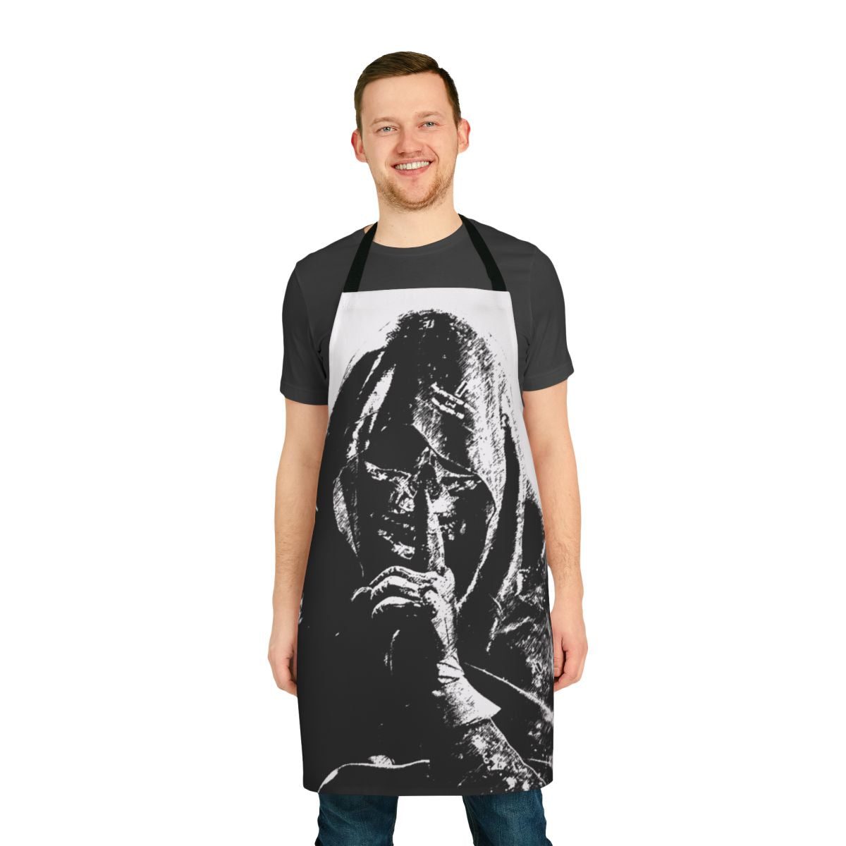 Two-tone apron inspired by the popular video game Death Stranding
