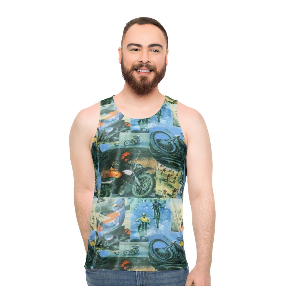 Tyler Durden Motocross Unisex Athletic Tank Top
