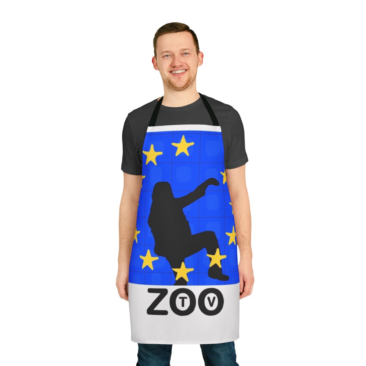 U2 inspired apron with band and album references