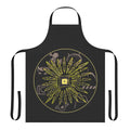 A stylish apron featuring the iconic U2 logo and design elements inspired by their Innocence + Experience Tour.