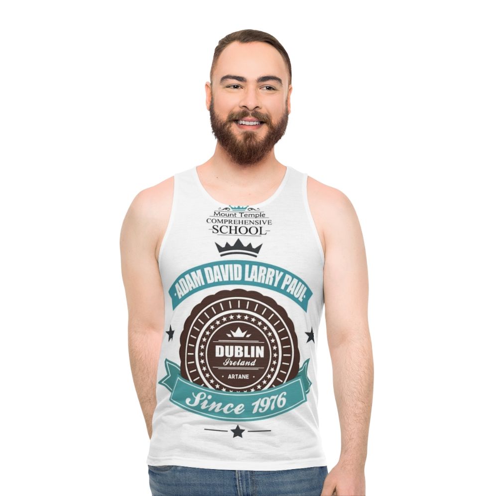 U2 vintage logo unisex tank top